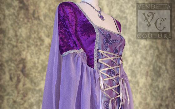 Waterlily-013 Medieval Style Dress