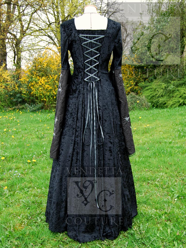 Medieval Inspired Gown Black