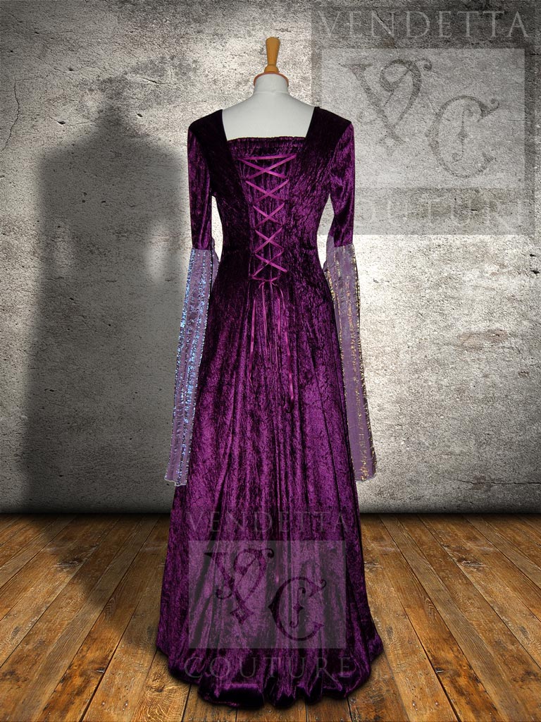 Medieval Inspired Dresses Purple