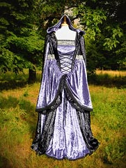 Daylily-012 medieval style dress with optional cloak