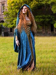 Violet medieval dress