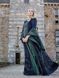 Black medieval dress