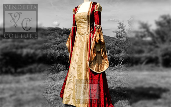 Betony-015 Medieval gowns and medieval wedding gowns