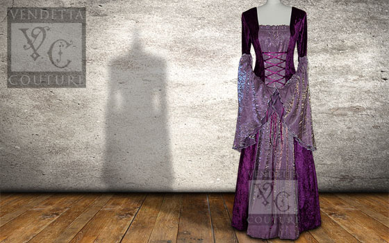 Callalily-016 medieval style dress