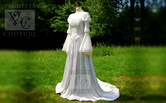 Fleur-012 medieval style gown