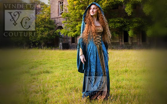 Violet-013 medieval style dress