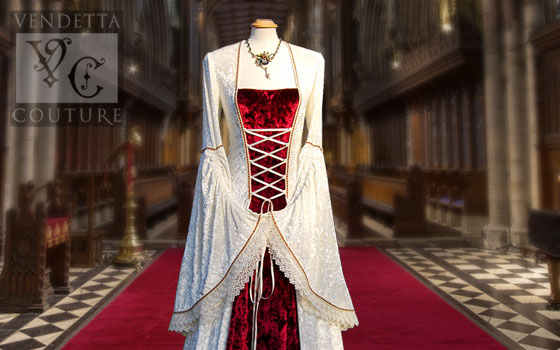 Medieval clothing, medieval dresses and gowns by Vendetta Couture