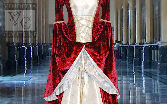 Lily-029 medieval style gown