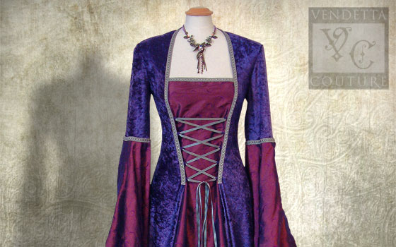 Medieval Dresses Purple