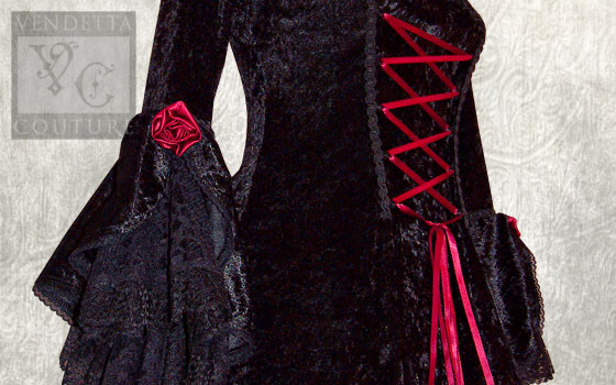Orchid-012 medieval style dress