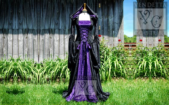 Violet-016 Medieval gown