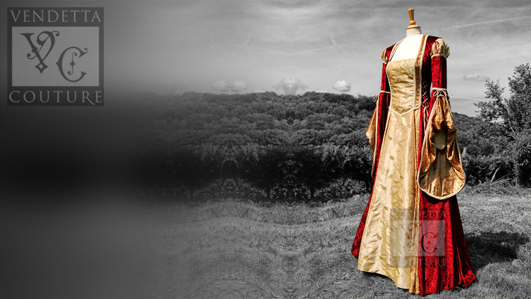 Betony-012 medieval style dress