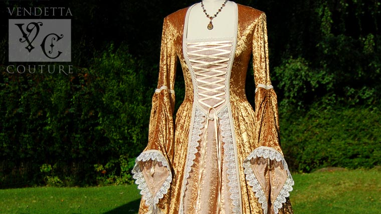 Freesia-012 Medieval style dress